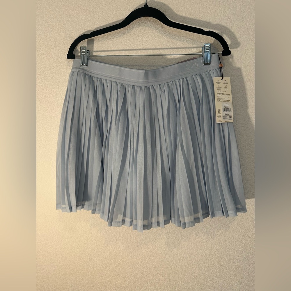 CALIA by Carrie Underwood Light Blue Pleated Tennis Skort - Picture 4 of 8